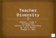 Teacher diversity audio