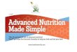 Advanced  Nutrition Made Simple