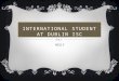 International student at dublin isc