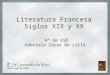 Literatura francesa siglos xix y xx