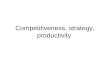 Competitiveness Strategy Productivity