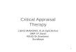 Critical Appraisal Therapy