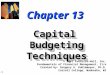 Capital Budgeting Techniques(v)