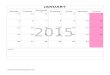 2015 Monthly Calendar R