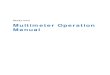 Study Unit - Multimeter Operation Manual