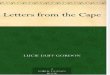 Lady Duff Gordon ---- Letters From the Cape
