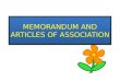 CRG520-MEMORANDUM AND  ARTICLE OF ASSOCIATION