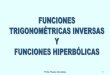 Tema2. Funciones Inversas Trigonométricas e Hiperbólica