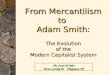Mercantilism to Adam Smith