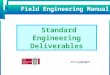 Standard Engineering Deliverables