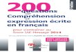 200 Questions de Comprehension Et Expression Ecrite en Francais 1