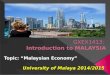 economy of Malaysia