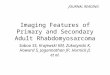 Imaging Features of Primary and Secondary Adult Rhabdomyosarcoma