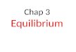 Chap 3 Equilibrium