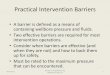 Practical Intervention Barriers