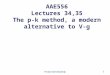 AAE556 Lectures p k Method