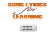 Song Lyrics for Learning