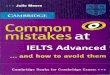 EBTA-Common Mistakes IELTS Advanced