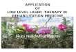 Application of Low Level Laser Th in Rehab Med