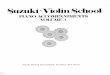 Suzuki Violin School Piano Accompaniments Volume 3