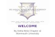 WELCOME By Delta-Beta Chapter at Monmouth University