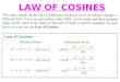 LAW OF COSINES. Example 1: Solve the following…. B A C 14 ft 8 ft 19 ft