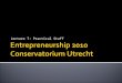 Lecture 7: Practical Stuff.  Regular job  Self-employed  Foundation (Stichting)  Association (Vereniging)  Partnership (VOF)  Partnership with limited