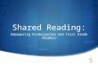 ï“ Shared Reading: Empowering Kindergarten and First Grade Readers