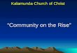 Kalamunda Church of Christ “Community on the Rise”