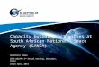 Capacity building activities at South African National Space Agency (SANSA) Naledzani Mudau CEOS WGCAPD 3 rd Annual meeting, Dehradun, India 23-25 April