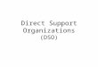 Direct Support Organizations (DSO). Why a DSO? To insure proper stewardship of private donations Separate legal entity It’s own board of directors Strict