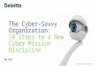 © 2010 Deloitte & Touche LLP The Cyber-Savvy Organization: 10 Steps to a New Cyber Mission Discipline May 2010