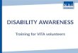 DISABILITY AWARENESS Training for VITA volunteers