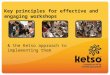 Key principles for effective and engaging workshops & the Ketso approach to implementing them