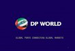 1 GLOBAL PORTS CONNECTING GLOBAL MARKETS. DP World - Vision, mission and values VISION Sustainable value through global growth, service and excellence