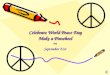 Celebrate World Peace Day Make a Pinwheel on September 21st
