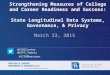 Strengthening Measures of College and Career Readiness and Success: State Longitudinal Data Systems, Governance, & Privacy March 23, 2015 @CCRSCenter @AYPF_Tweets