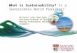 What is Sustainability? Is a Sustainable World Possible? Md Saidul Islam (Prof Said) Assistant Professor of Sociology Nanyang Technological University