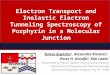 Electron Transport and Inelastic Electron Tunneling Spectroscopy of Porphyrin in a Molecular Junction Teresa Esposito 1, Alexandra Krawciz 2, Peter H