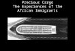 Precious Cargo The Experiences of the African Immigrants