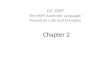 Chapter 2 CSF 2009 The MIPS Assembly Language: Procedure Calls and Examples