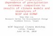 Observed temperature dependence of precipitation extremes: comparison to results of climate models and reanalyses of NCEP and ECMWF Shaw Chen Liu Research