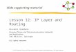Lesson 12: IP Layer and Routing Giovanni Giambene Queuing Theory and Telecommunications: Networks and Applications 2nd edition, Springer All rights reserved