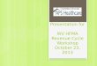 Presentation for WV HFMA Revenue Cycle Workshop October 23, 2013