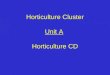 Horticulture Cluster Unit A Horticulture CD. Problem Area 5 Integrated Pest Management