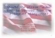 1 Should the phrase “under God” be removed from the Pledge of Allegiance? Tom LeClair Annamarie Tobia Michelle Krug Ashley Hughes