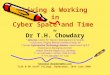 Living & Working in Cyber Space and Time Living & Working in Cyber Space and Time By Dr T.H. Chowdary * Director, Center for Telecom Management & Studies