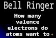 How many valence electrons do atoms want to obtain?