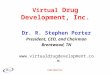 CONFIDENTIAL Virtual Drug Development, Inc. Dr. R. Stephen Porter President, CEO, and Chairman Brentwood, TN 