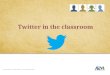 Serving Sociologists | Advancing Sociology | Promoting Sociology to Society Twitter in the classroom